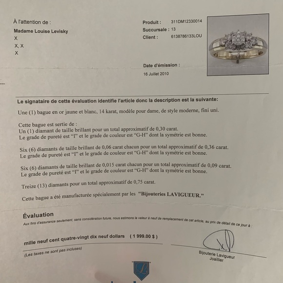 Engagement ring 14k gold - Picture 3 of 3